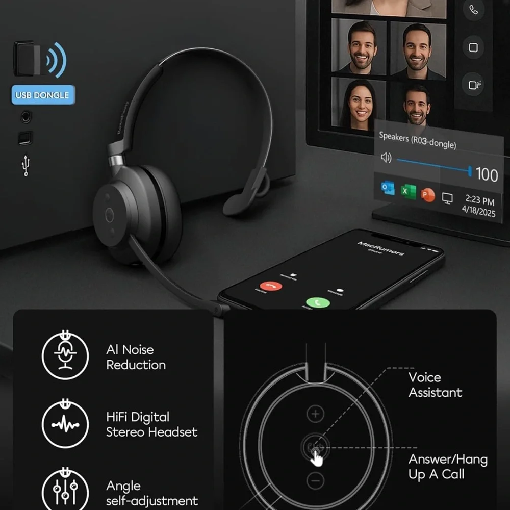 Bluetooth headset with mic